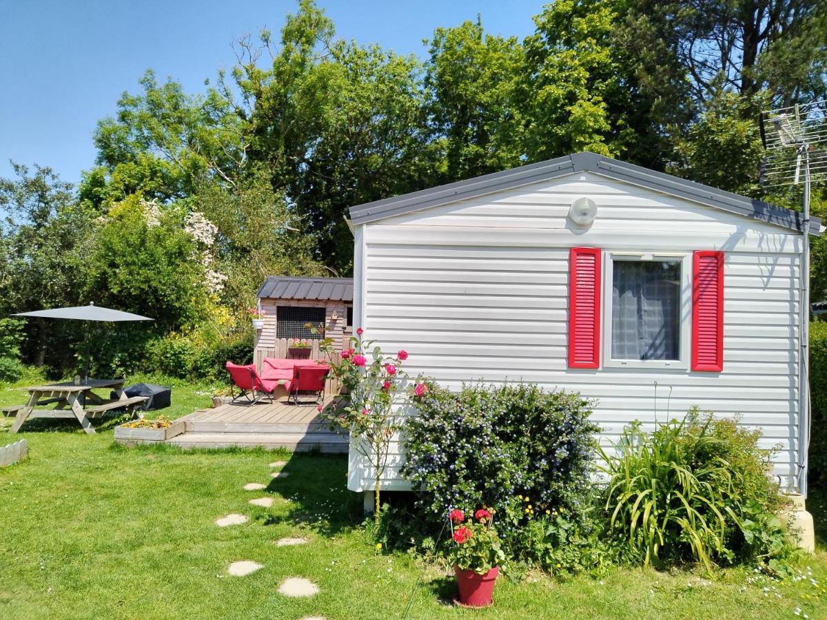 Mobil-Home Coin De Paradis En Cote D'Opale Sur Terrain Prive Et Sa Caravane Hermelinghen Bagian luar foto