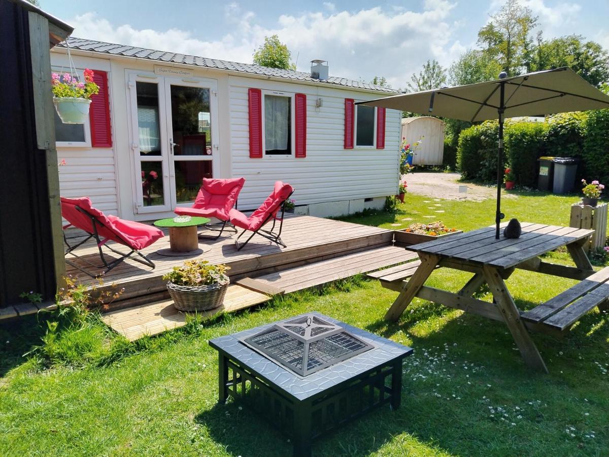 Mobil-Home Coin De Paradis En Cote D'Opale Sur Terrain Prive Et Sa Caravane Hermelinghen Bagian luar foto